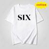 Musical Six Minimalist Printed Tshirt For Both Unisex And Unisex Round Neck Pure Cotton Short Sleeved Top