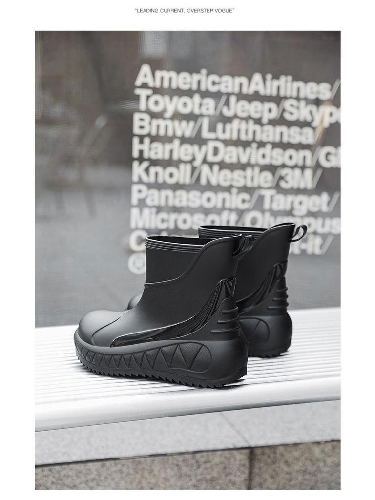 Men's Non-Slip, Wear-Resistant Rain Boots with Thick Soles for Outdoor, Fishing, and Casual Use