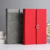 Tri-fold Loose-leaf Book A5 Business Notebook Imitation Leather PU Meeting Minutes Notepad