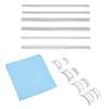 8-Piece Heart-Shaped TPU Ring Adjuster Set - Breathable, Transparent Inner Pads for Resizing