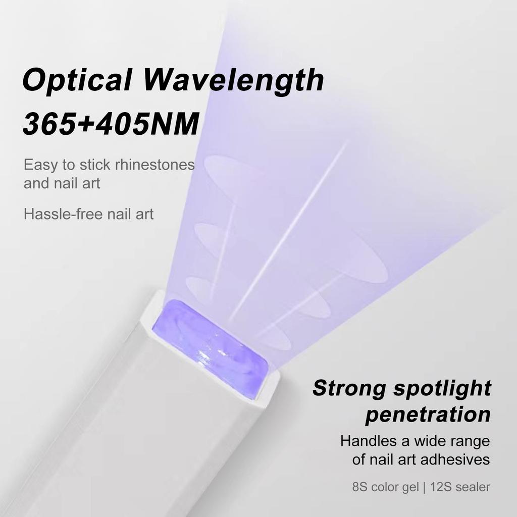 Handheld Nail Light Therapy NaMachine Small Quick-drying Nail Baking Lamp Rechargble Therapy Lamps