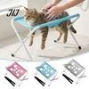 Dog Grooming Mesh Support Pet Hammock with Stand, Folding Cat Table, Adjustable Restraint for Bathing Washing Station Cats Dogs Nail Trimming