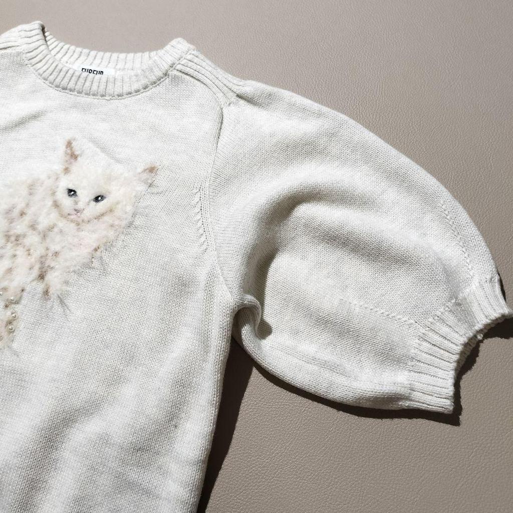 [USED] Excellent condition FURFUR collaboration "Ru" jacquard knit cat