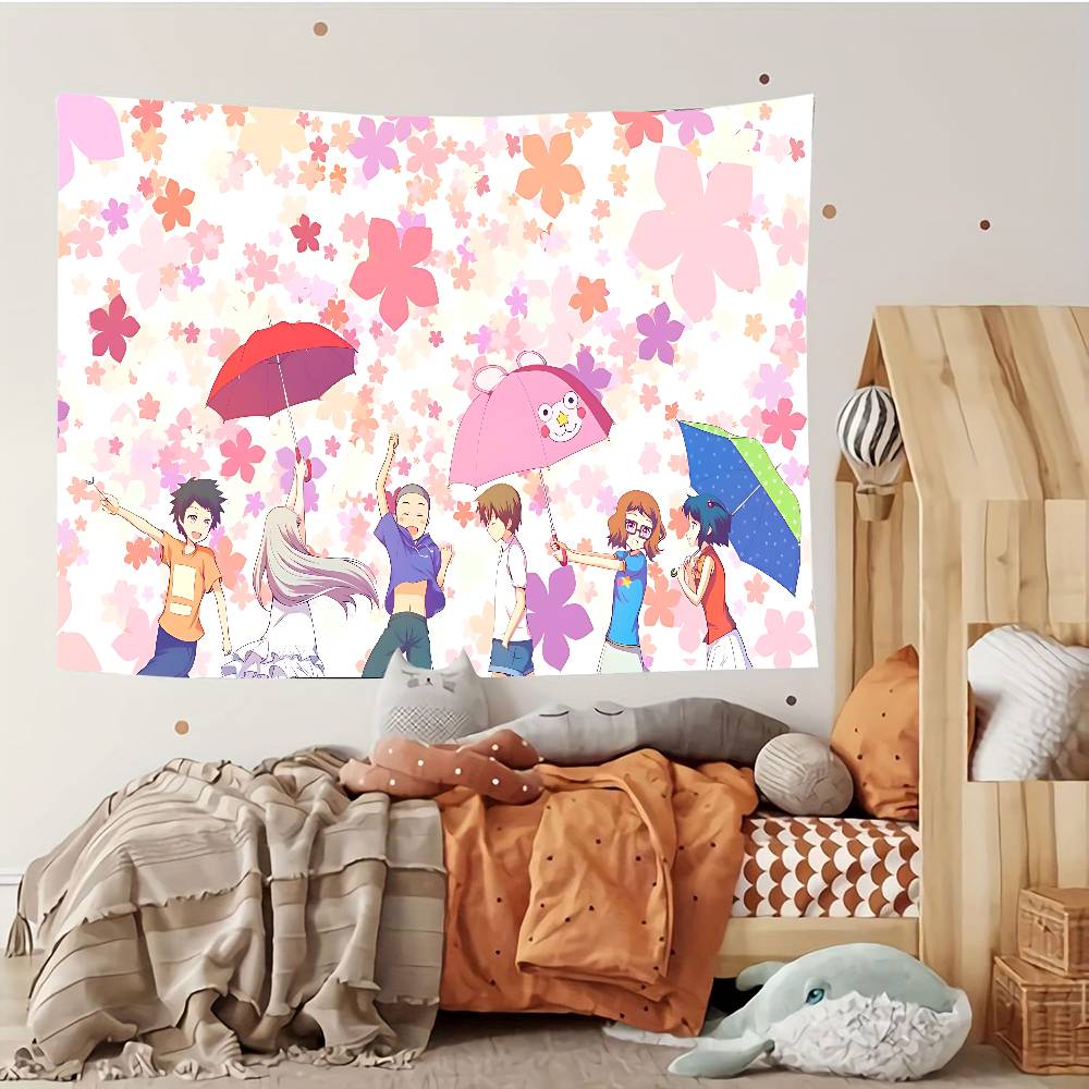 Anohana The FlowerWeSawThat Day Tapestry Customizable Tapestries Of Various Styleswall Hangings Celebrity Photo Printing