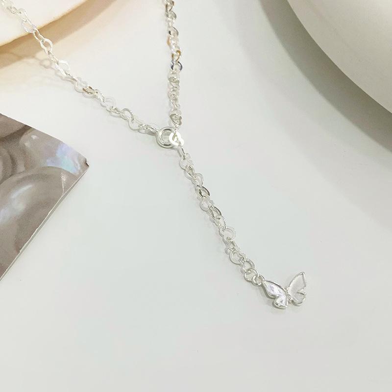 

Niche Love Ожерелье Бабочка для женщин Блестящая цепочка Love Регулируемый воротник цепочка на шею Накладка