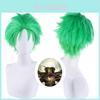 One Piece Roroya Zoro Cosplay Wig Premium Synthetic Silk Fiber Heat Resistant Halloween Costume Prop