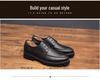 Men's All-Season Pointed Toe Leather Shoes - Korean/British Style, Casual Business Lace-up