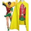 Teen Titans Robin Cosplay Costume With Polyester Blend For Halloween Stage Performance Adults