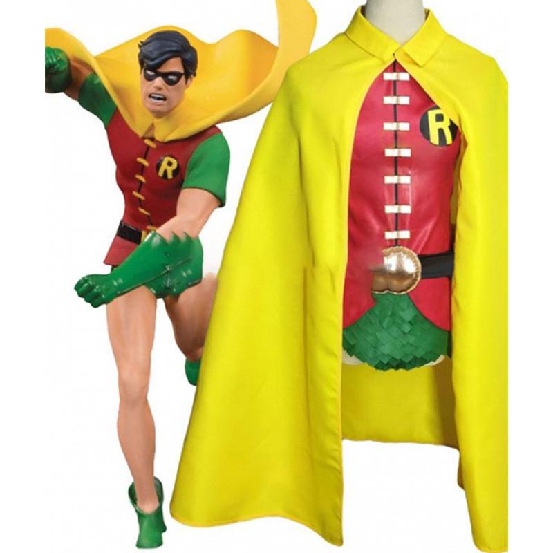 Teen Titans Robin Cosplay Costume With Polyester Blend For Halloween Stage Performance Adults
