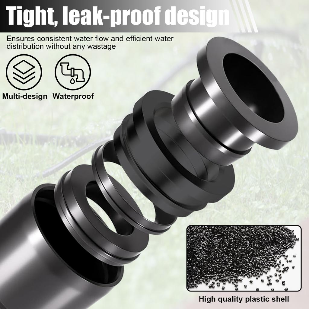 30 Stück 1/4 Zoll Tropfbewässerung T-Stück Verbinder Verteiler Schlauch Gartenbewässerung Tropfbewässerung Schnellverbindungsstücke 12mm Gewinde