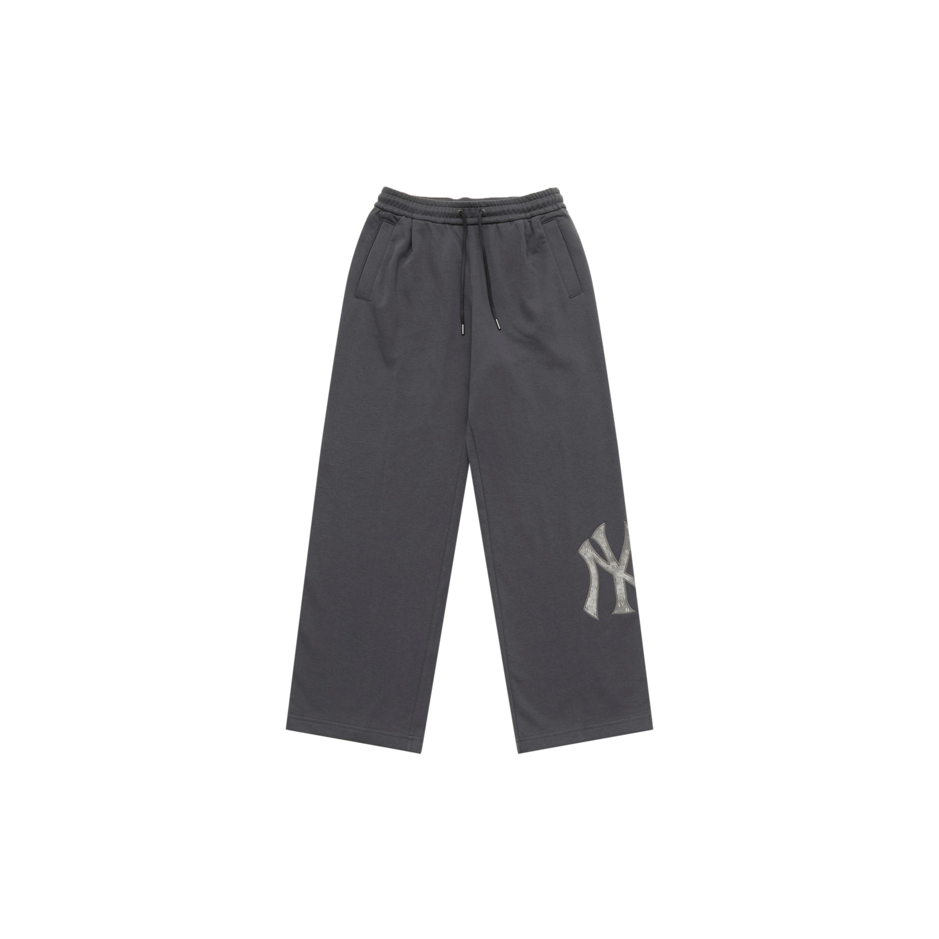 MLB MONOGRAM 25FW Casual Pants Unisex Standard Charcoal Gray 3APTM0154-50CGS XS