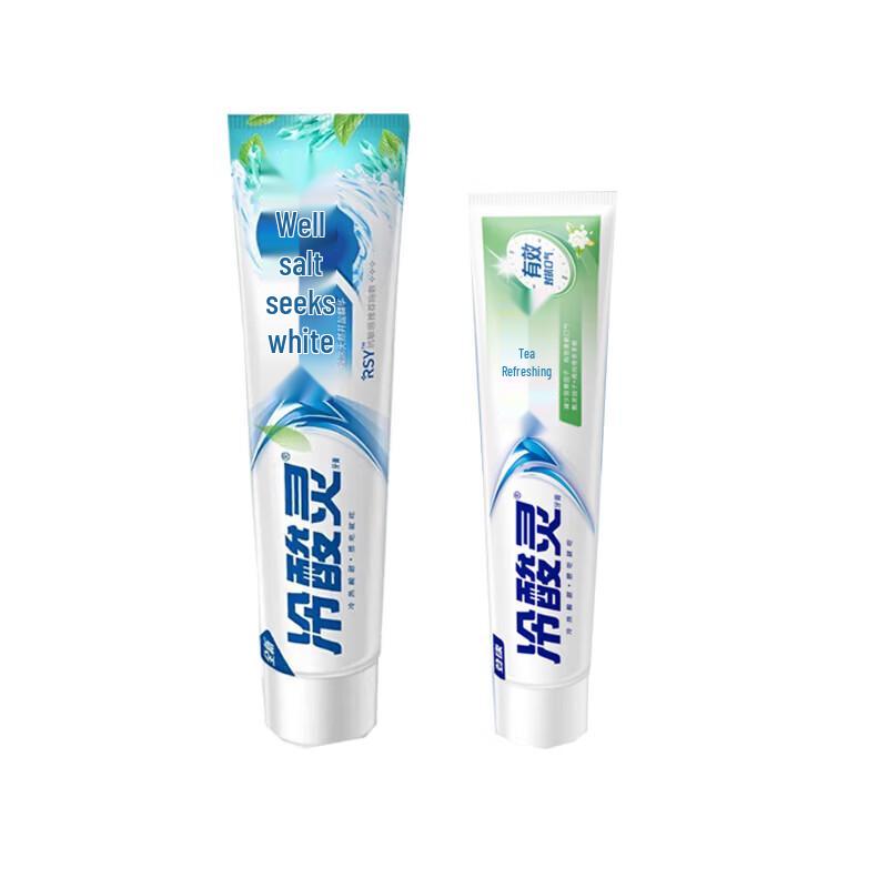 Lengsuanling Toothpaste Bundle: Well Salt Bright White & Tea Anti-Sensitive