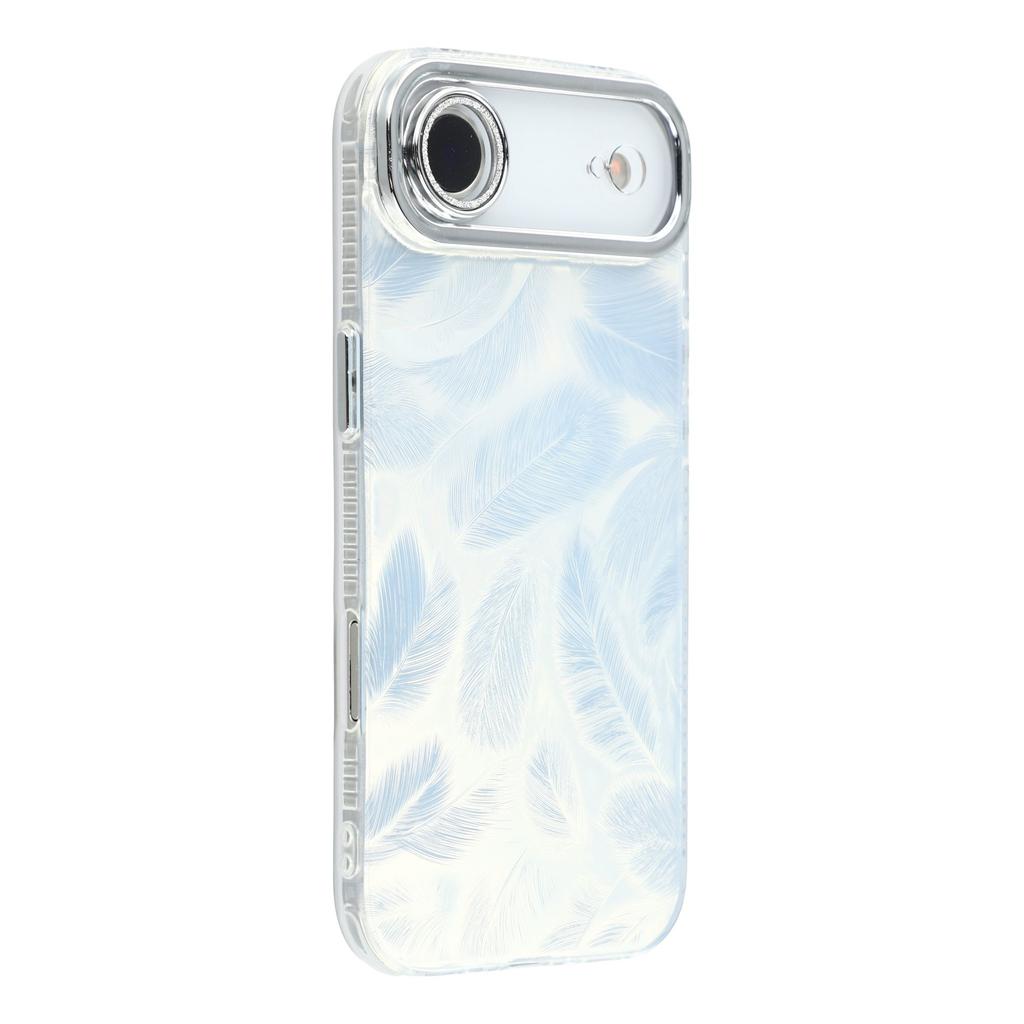 For iPhone 17 Air Case IMD Design Shockproof Hybrid Phone Cover with Glass Lens Film