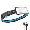 Smiling Shark LED Innovative Model White Light USB 6x Brightness Outdoor Wide Angle Focused IPX4 Waterproof 8 Hours Continuous Ideal for Power and