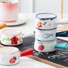 Ceramic Steak Sauce Dish Mini Milk Pot Elegant Small Milk Jug Coffee Jar Kitchenware for Hot Cold Drinks Coffee Jar
