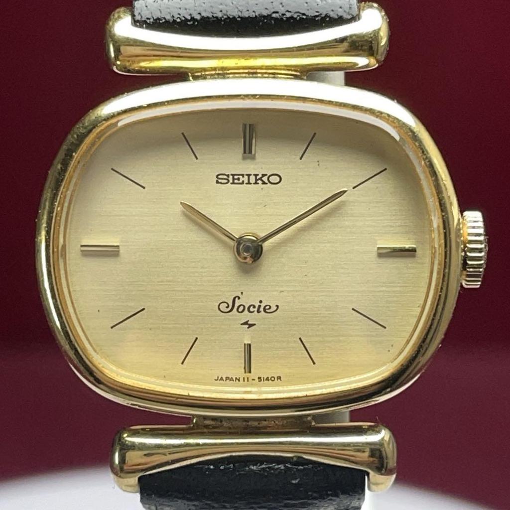 [USED] 70s Luxury SEIKO Socie Hand-Wound Watch with Alternative Lugs, Made In Japan, SGP