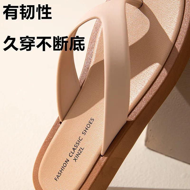 Casual Flip Flops Women Shoes for Outdoor Wear 2025 New Anti Slip and Anti Odor Slippers Women Beach Sandals Summer Women Shoes