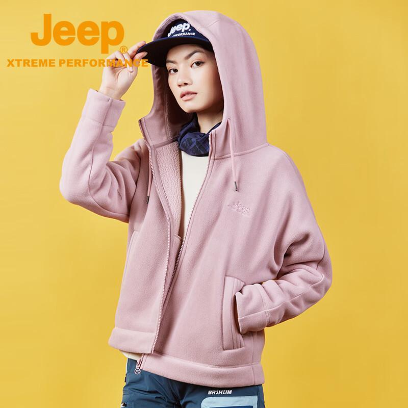 Jeep Women's Outdoor Waterproof Windproof Jacket with Fleece Liner