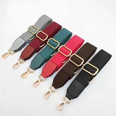 Taschengurt aus Canvas in Volltonfarbe, Ersatz für Umhängetasche, Messenger Bag, langer Schultergurt, Zubehör für Damentaschen