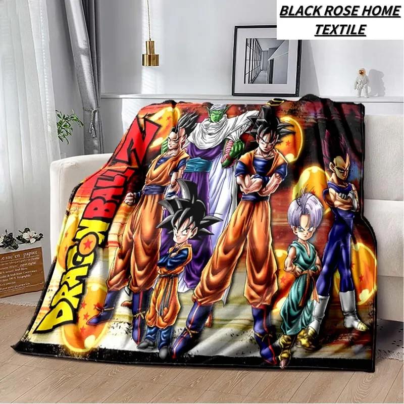 Fashion Art Print Comics D-Dragons B-Balls Blanket Bedroom Sofa Bed Sheet Outdoor Car Travel Hotel Portable Plush Cover Blanket