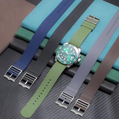 Watch Band For Tudor, Rolex, Omega, Longines, Tissot, IWC and Hamilton Fluororubber All-in-one Universal Watch Straps