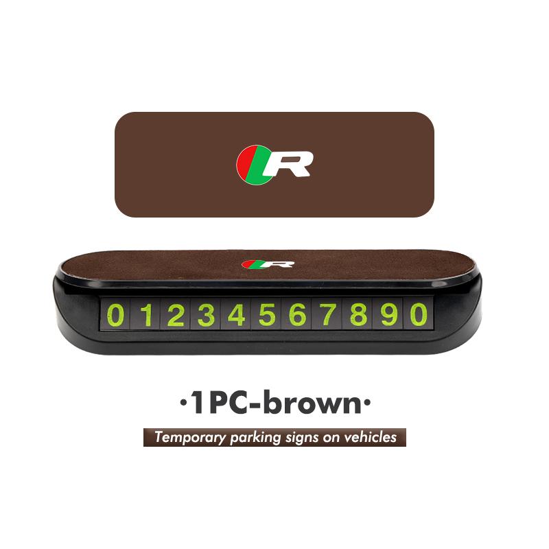 Car Temporary Parking Card Phone Number Card Plate Telephone Number Holder For Jaguar XF XJ XE XK S-Type F-Type X-Type F-Pace SS18