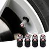 4Pcs Metal Carbon Fibe Wheel Tire Valve Dust Caps Auto Decor For Leon Mk1 Mk2 Mk3 5f 1p Ibiza 6l 6j Arosa Ateca Altea Arona