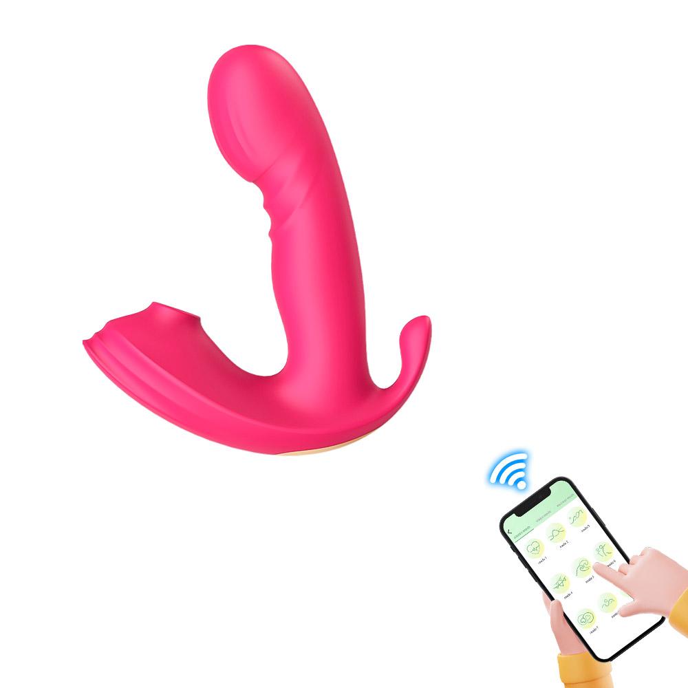 Women's Silicone Suction Penis Anal Plug Three-in-one Vibrator, G-spot Stimulation Masturbator, Adult Sexy Sex Toys, Sex Toys