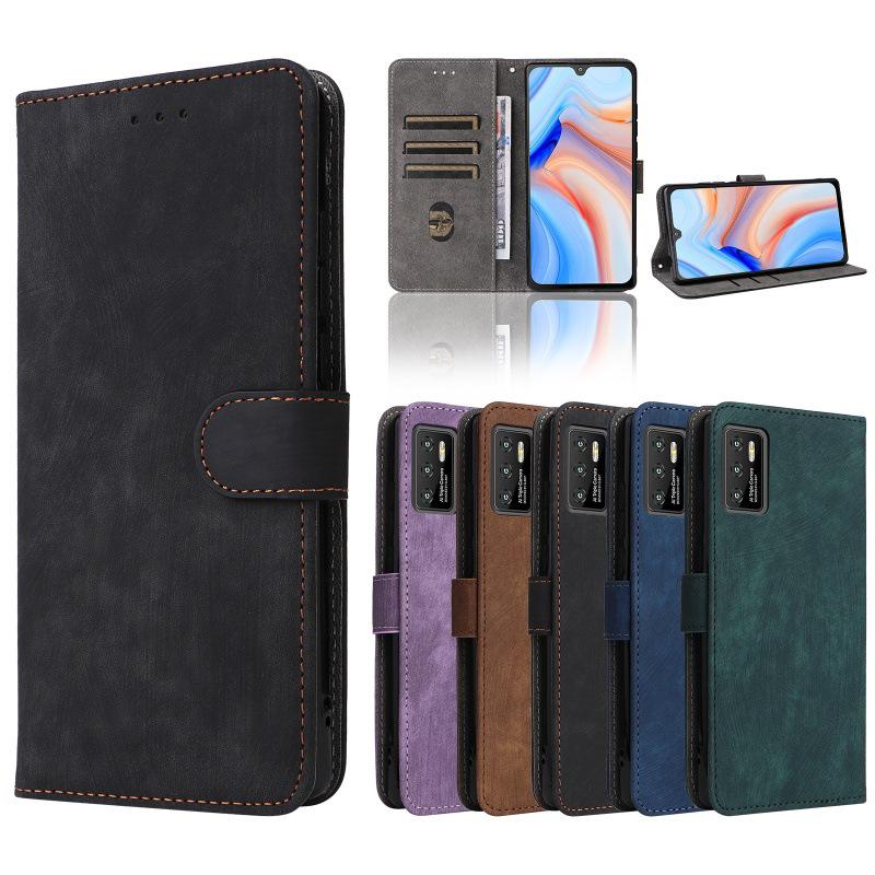 Cubot P50 Leather Phone Case with Card Slot, Stand, Lanyard, and Money Pocket