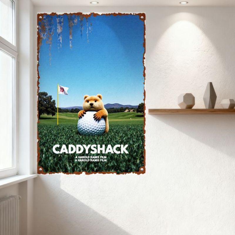 Caddyshack Vintage Movie Metal Tin Sign Harold Ramis Comedy Poster Wall Decor for Home Bar Club Man Cave