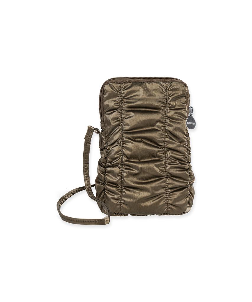 Abeehums Glossy Phone Crossbody Bag Abh348-709 Khaki