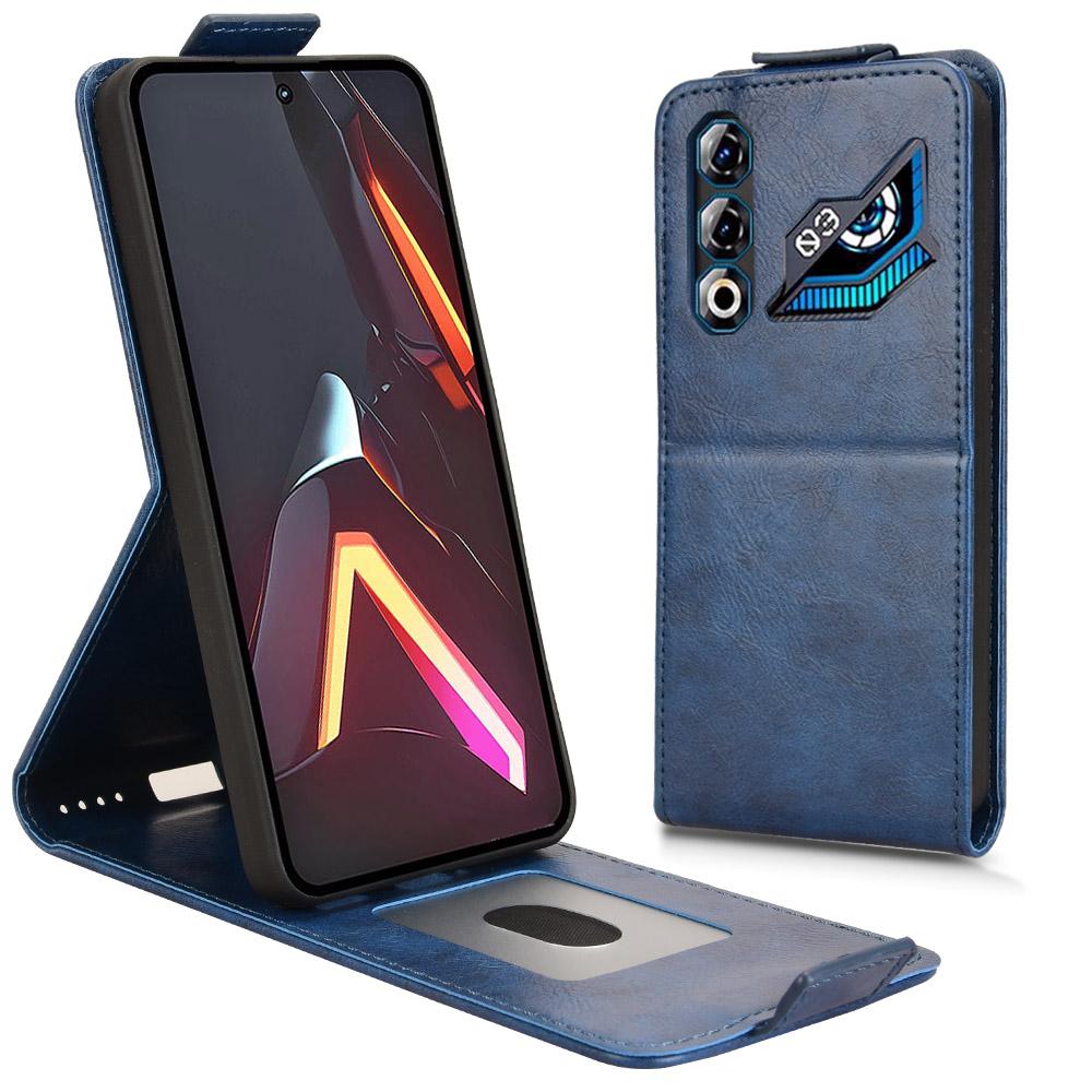Für ZTE nubia Neo 3 GT 5G Ständerhülle Magnetverschluss Vertikal Klappbar Leder Handyhülle mit Kartenhalter