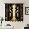 Set Of 2 Egyptian Pharaoh Pattern Curtains Polyester Window Decor Living Room Bedroom Home Curtain Blackout For Made With Rod Pocket