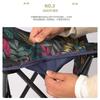 Portable Folding Camping Stool With Side Pocket Oxford Fabric Lightweight Outdoor Chair Picnic Beach Market