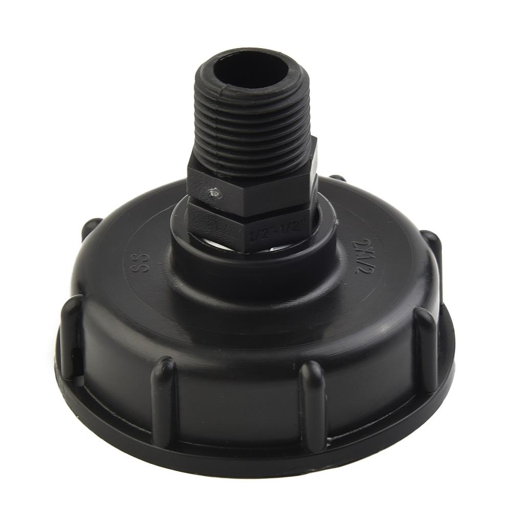 IBC Tank Connector 60mm Coarse Thread Adapter with Female 2 and 3/4 Hose Ends for Garden Hose Connection to Standard IBC Tanks