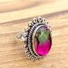Tourmaline Gemstone 925 Sterling Silver Jewelry Gift For Her Ring Size 7.5 RR_01