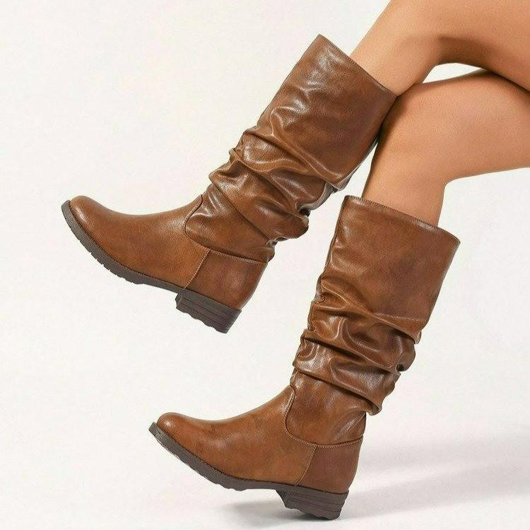 Ladies Chelsea Knee High Boots Fashion Europe and America Styke Women Sexy Slip-On Boots 2026 Hot Sale Long Slim Boot Size 36-42
