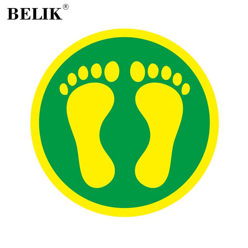 BELIK Footprint Floor Warning Decal 30CM Diameter
