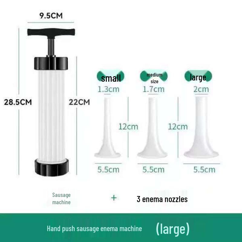 Hand-Push Manual Enema Sausage Filler & Casing Tool