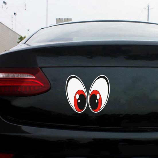 Adesivi per Auto Forma Occhio Rosso Adesivi Impermeabili Resistenti ai Graffi Decalcomanie Autoadesive per Auto Veicoli Elettrici Bagagli