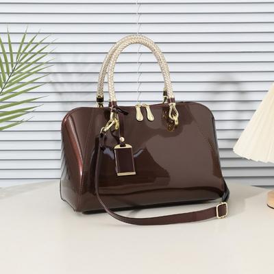 Borsa a Cuscino in Vernice Primavera Estate Borsa Lucida di Alta Gamma e alla Moda Monospalla a Tracolla Borsa da Donna