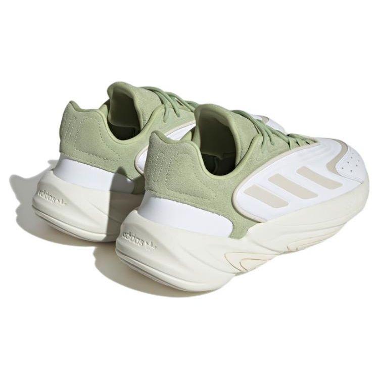 Adidas Originals Ozelia Leather Classic Retro Shock Absorbing Non-Slip Durable Low-Top Dad Shoes Unisex Sneakers White Green GY9977
