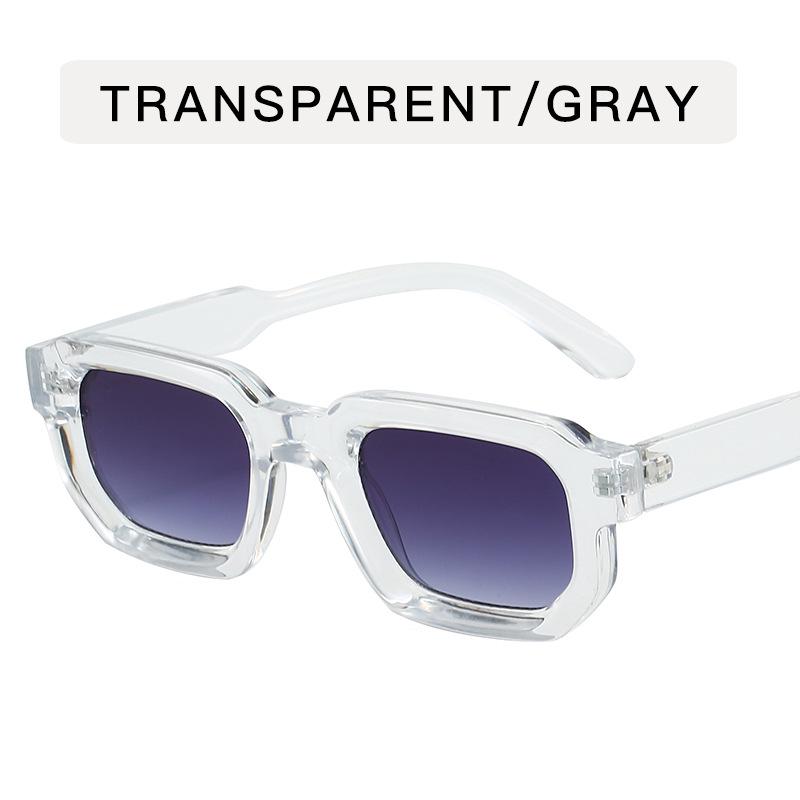 Retro Polygon Women's Sunglasses: Minimalist, High-End Square Frames