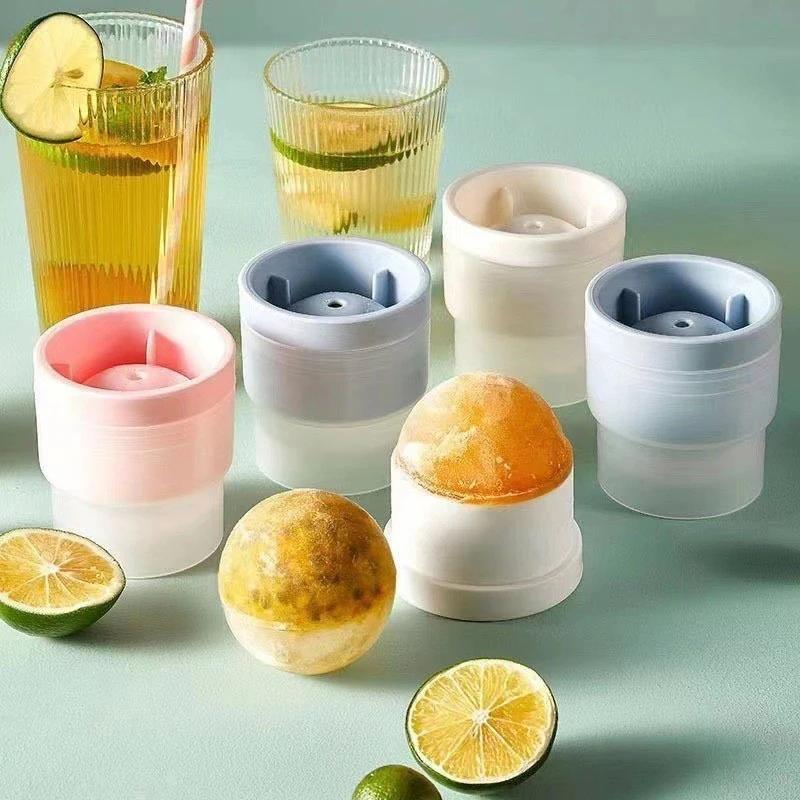 Silicone Round Ice Ball Mold Maker DIY Whiskey Ice Ball Making Mould Jelly Cocktail Drink Ice Hockey Making Mold Kitchen Tools