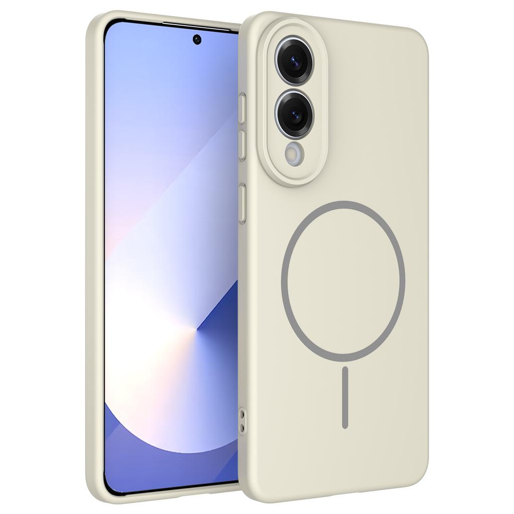 Official Same Model for Samsung S25fe Mobile Phone Case Frosted Fine Circle Magnetic Simple 24ultra Anti-fall Protective Cover
