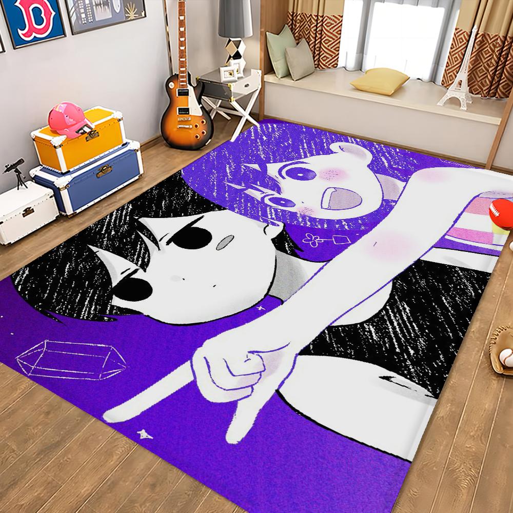 Anime Omori Floor Mat Floor Mat INS Style Soft Bedroom Floor House Laundry Room Mat Anti-skid Household Carpets