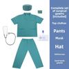 Kids Doctor Nurse Costume Set Role Play Pretend Play Preschool White Coat Outfit