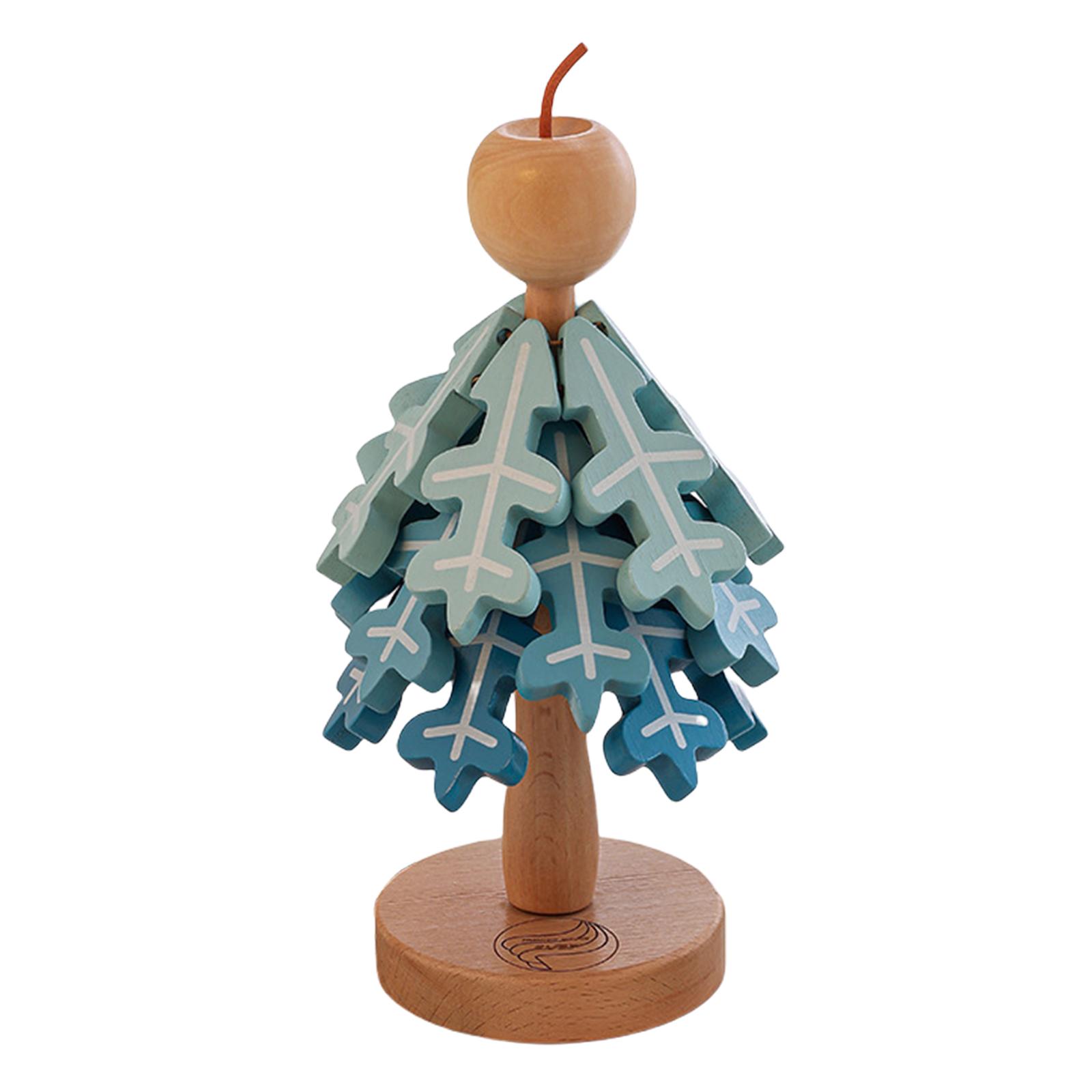 Wooden Christmas Tree Trivet Natural Wood Heat Resistant Pads Wooden Tree Coasters for Hot Pots Bowls Cups 40 x 140cm