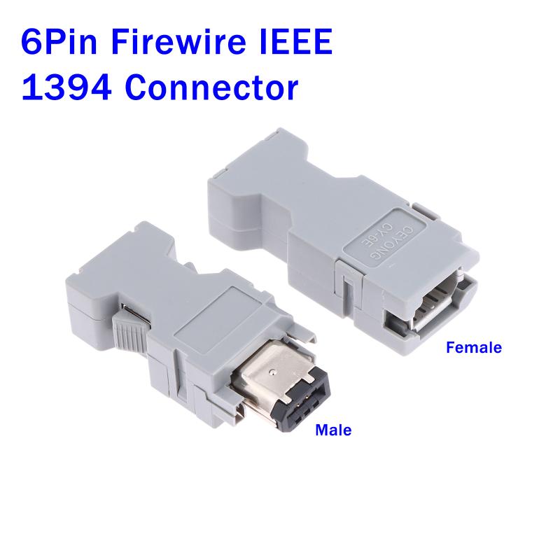 Male Female Connector 6 Pin Firewire IEEE 1394 For Yaskawa For Servo Motor Encoder 6P SM-6E Encoder Connector Plug