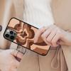 Latte Love Tunnel Brown Heart Magnetic Phone Case For APPLE iPhone 17 Air 16 14 13 12 Pro Max 15 Plus Wireless MagSafe Cover